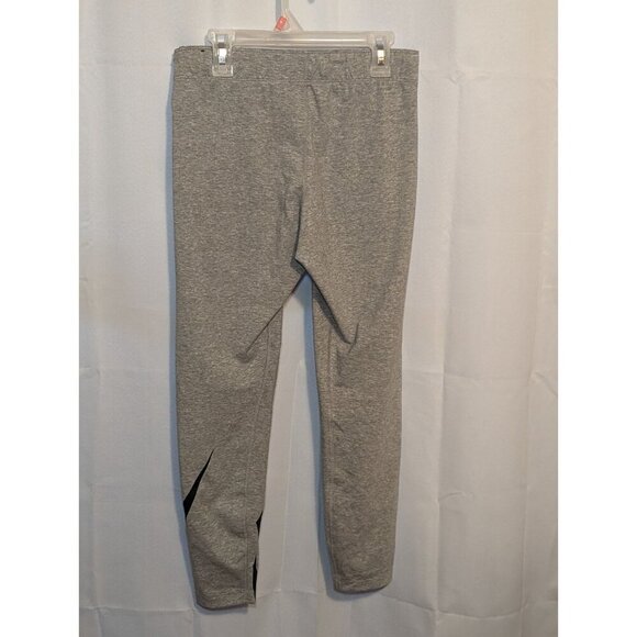 Nike Women's Grey Leggings Size Small "Just Do It" Big Logo Spellout On Leg - Picture 6 of 15